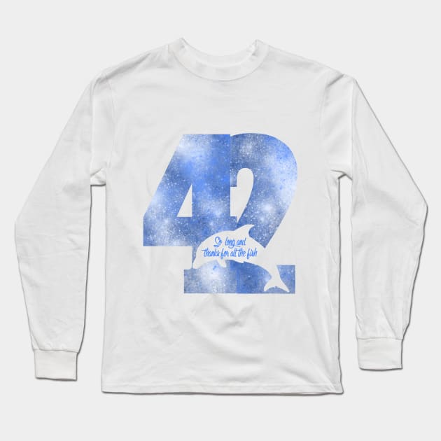 Thanks for all the fish Long Sleeve T-Shirt by scastal